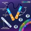 UltraPoi HelixPoi Pro Set  Rechargeable LED Poi w/ 50+ Color Modes  Spinning Light Flow Toys w/Non-LED Knob Handles, Soft Cases & Adjustable Leashes  Visual Poi for Rave, Parties & Performance view 3