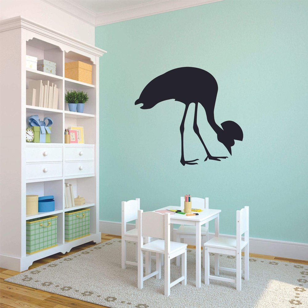 Long Neck Dragon Silhouette Drawing Design Cute Decoration Vinyl Wall Art Wall Sticker Wall Decal Design Home Wall Room Dcor for Kids Room Boys Nursery Infant Toddler Room Design (10x10 inch)