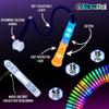 UltraPoi HelixPoi Pro Set  Rechargeable LED Poi w/ 50+ Color Modes  Spinning Light Flow Toys w/Non-LED Knob Handles, Soft Cases & Adjustable Leashes  Visual Poi for Rave, Parties & Performance view 3