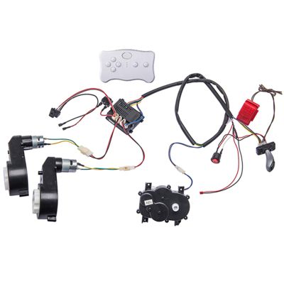 Kids Ride On Car 12V DIY Modified Harness Complete Set of Remote Control Circuit Board Wires Switch Gearbox,Used for Children Electric Ride On Car with RS550 Motors