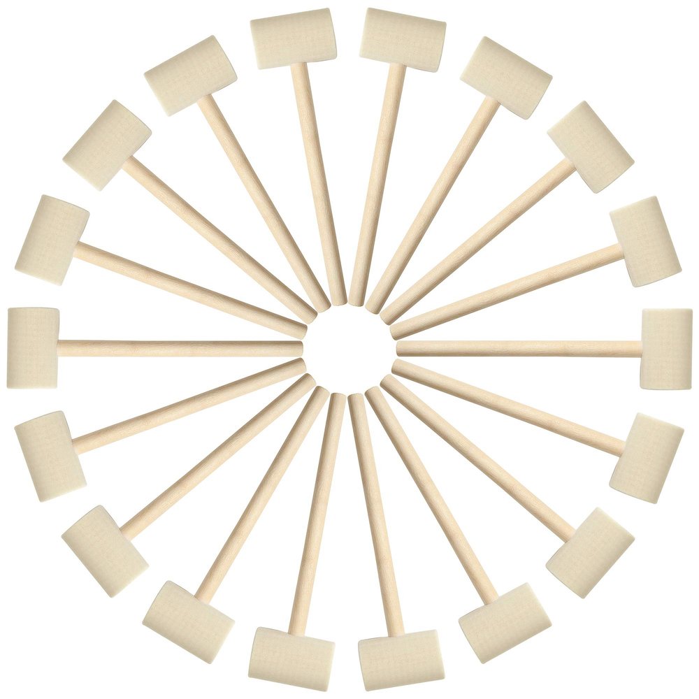 18 Pcs Mini Wooden Hammer Creative Pounding Educational Mallet for Boys and Girls