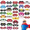 35 Packs Party Favors Masks for Kid, Cosplay Masks for Birthday, Hero Party Mask Children Masquerade Cosplay Eye Mask view 1