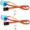 WONFAST RC Car Police Flash Light, 360 Rotation 5 Modes Ultra Bright LED Strobe Lights Compatible with 1/8 1/10 RC Mode Truck Car Accessory(2Pack Blue) view 1