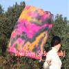 Winged Sirenny 32" Flowy Spinning Silk Flag Poi, Church Praise Prophetic Worship Adoration Dance Banner, Dance Poi Streamer, Beginners Practice Play Silk (black+pink+orange) view 2