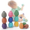Baby Blocks Toys, 12PCS Soft Building Blocks Baby Teethers Toys, Montessori Sensory Infant Bath Squeeze Play Toy with Numbers Animals Shapes Textures Toy for 6 Months and Up view 1