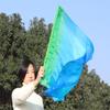 Winged Sirenny 32" Flowy Spinning Silk Flag Poi, Church Praise Prophetic Worship Adoration Dance Banner, Dance Poi Streamer, Beginners Practice Play Silk (Adventure) view 3
