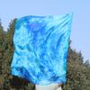 Winged Sirenny 32" Flowy Spinning Silk Flag Poi, Church Praise Prophetic Worship Adoration Dance Banner, Dance Poi Streamer, Beginners Practice Play Silk (Blue Moon) view 2