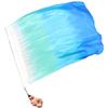 Winged Sirenny 32" Flowy Spinning Silk Flag Poi, Church Praise Prophetic Worship Adoration Dance Banner, Dance Poi Streamer, Beginners Practice Play Silk (Seacoast) view 1