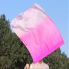 Winged Sirenny 32" Flowy Spinning Silk Flag Poi, Church Praise Prophetic Worship Adoration Dance Banner, Dance Poi Streamer, Beginners Practice Play Silk (pink fading) view 2