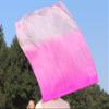 Winged Sirenny 32" Flowy Spinning Silk Flag Poi, Church Praise Prophetic Worship Adoration Dance Banner, Dance Poi Streamer, Beginners Practice Play Silk (pink fading) view 4