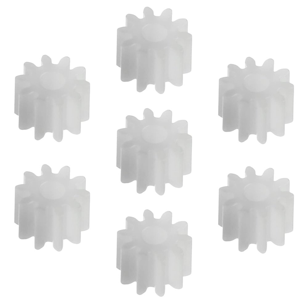 20Pcs Worm Gears, Bettomshin 6x2x4mm/0.24x0.08x0.16"(ODxIDxT)102A 0.5Modulus Plastic Gear, White High Rotating Speed Wide Uses for Pulley Belt RC Motor Hand DIY Car Kit