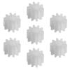 20Pcs Worm Gears, Bettomshin 6x2x4mm/0.24x0.08x0.16"(ODxIDxT)102A 0.5Modulus Plastic Gear, White High Rotating Speed Wide Uses for Pulley Belt RC Motor Hand DIY Car Kit view 1