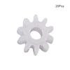 20Pcs Worm Gears, Bettomshin 6x2x4mm/0.24x0.08x0.16"(ODxIDxT)102A 0.5Modulus Plastic Gear, White High Rotating Speed Wide Uses for Pulley Belt RC Motor Hand DIY Car Kit view 3
