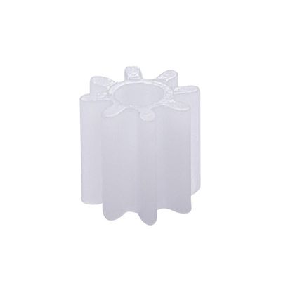 50Pcs Worm Gears, Bettomshin 8x2x4.5mm/0.31x0.08x0.18"(ODxIDxT)142A 0.5Modulus Plastic Gear, White High Rotating Speed Wide Uses for Pulley Belt RC Motor Hand DIY Car Kit