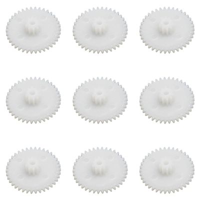 Bettomshin 10Pcs Worm Gears, 20x2x5.4mm/0.79x0.08x0.21(ODxIDxT) 38102B 0.5Modulus Plastic Gear, White High Rotating Speed Wide Uses for Pulley Belt Shaft Robot RC Motor Worm Crown Hand DIY Car Kit