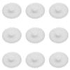 Bettomshin 10Pcs Worm Gears, 20x2x5.4mm/0.79x0.08x0.21(ODxIDxT) 38102B 0.5Modulus Plastic Gear, White High Rotating Speed Wide Uses for Pulley Belt Shaft Robot RC Motor Worm Crown Hand DIY Car Kit view 1
