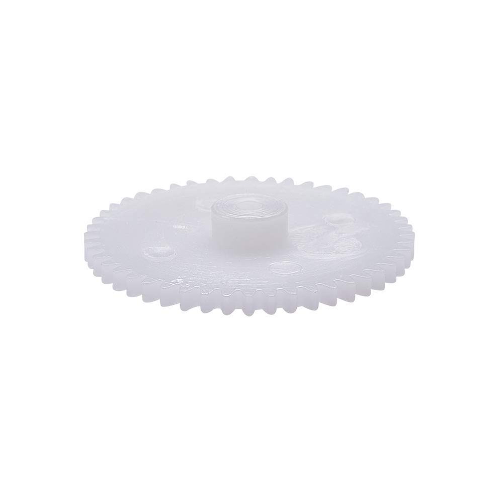 10Pcs Worm Gears, Bettomshin 25x2x4.4mm/0.98x0.08x0.17"(ODxIDxT)482A 0.5Modulus Plastic Gear, White High Rotating Speed Wide Uses for Pulley Belt Shaft Robot RC Motor Worm Crown Hand DIY Car Kit