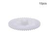 10Pcs Worm Gears, Bettomshin 25x2x4.4mm/0.98x0.08x0.17"(ODxIDxT)482A 0.5Modulus Plastic Gear, White High Rotating Speed Wide Uses for Pulley Belt Shaft Robot RC Motor Worm Crown Hand DIY Car Kit view 2
