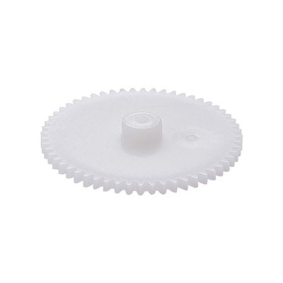 Bettomshin 50Pcs Plastic Gear 562A 0.5 Modulus Pulley Belt Shaft Robot RC Motor Hand DIY Mechanical Parts Kit White