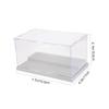 Cabilock 1pc Acrylic Model Storage Box High Transparency Display Case for Collectibles Design for Figures and Models Convenient Bottom Opening view 2