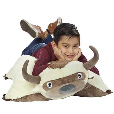 Pillow Pets 30 Jumboz Appa Stuffed Animal, Nickelodeon Avatar: The Last Airbender Plush Toy, White