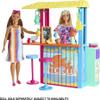 Barbie Loves The Ocean Playset, Beach Shack with 18+ Accessories Including Stools, Food & More, Made from Recycled Plastics view 3