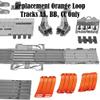Replacement Parts for Hot-Wheels Playset FTH77 - Track Builder System Race Crate Die-Cast Car Track ~ Replacement Orange Loop Tracks AA, BB, CC view 3
