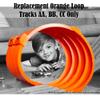 Replacement Parts for Hot-Wheels Playset FTH77 - Track Builder System Race Crate Die-Cast Car Track ~ Replacement Orange Loop Tracks AA, BB, CC view 4