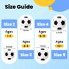 INPODAK Toddler Soccer Ball Size 3, Black and White Classic Balls for Kids 2-8 with Pump, Mesh Bag Great Gift for Birthdays Parties view 2