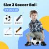 INPODAK Toddler Soccer Ball Size 3, Black and White Classic Balls for Kids 2-8 with Pump, Mesh Bag Great Gift for Birthdays Parties view 3