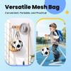 INPODAK Toddler Soccer Ball Size 3, Black and White Classic Balls for Kids 2-8 with Pump, Mesh Bag Great Gift for Birthdays Parties view 4