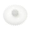 Bettomshin 10Pcs Plastic Gear 40102B 0.5 Modulus Pulley Belt Shaft Robot RC Motor Hand DIY Mechanical Parts Kit White view 1