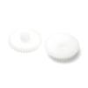 Bettomshin 10Pcs Plastic Gear 40102B 0.5 Modulus Pulley Belt Shaft Robot RC Motor Hand DIY Mechanical Parts Kit White view 3