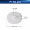 Bettomshin 10Pcs Plastic Gear 44102B 0.5 Modulus Pulley Belt Shaft Robot RC Motor Hand DIY Mechanical Parts Kit White view 2