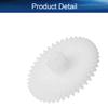 Bettomshin 10Pcs Plastic Gear 44102B 0.5 Modulus Pulley Belt Shaft Robot RC Motor Hand DIY Mechanical Parts Kit White view 4