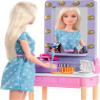 Barbie Big City, Big Dreams Malibu Roberts Doll (11.5-in, Blonde) and Backstage Dressing Room Playset with Accessories, Gift for 3 to 7 Year Olds view 4