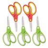 Left-handed Kids Scissors by Galadim (Pack of 5, Rounded-tip, 5.2-Inch) - Lefty Soft Touch Blunt School Student Scissors Shears GD-018-J view 1