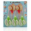 Left-handed Kids Scissors by Galadim (Pack of 5, Rounded-tip, 5.2-Inch) - Lefty Soft Touch Blunt School Student Scissors Shears GD-018-J view 2