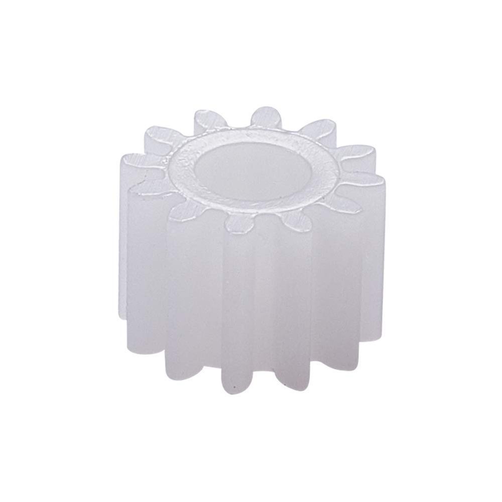 10Pcs Worm Gears, Bettomshin 7x3x5mm/0.28x0.12x0.2"(ODxIDxT)123A 0.5Modulus Plastic Gear, White High Rotating Speed Wide Uses for Pulley Belt RC Motor Hand DIY Car Kit