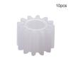 10Pcs Worm Gears, Bettomshin 7x3x5mm/0.28x0.12x0.2"(ODxIDxT)123A 0.5Modulus Plastic Gear, White High Rotating Speed Wide Uses for Pulley Belt RC Motor Hand DIY Car Kit view 2