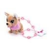 Simba 105893542 Chihuahua Chi Love Loomy/with Luminous Cable Control/can Run, bark and Wag The Tail / 20 cm/for Children from 3 Years, Pink view 1