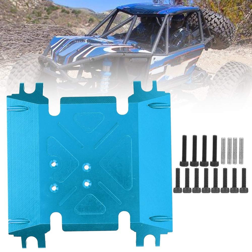 DAUERHAFT Durable RC Car Skid Plate,Perfect Size Rc Car Center Gear Box Mount Rc Car Skid Plate,Easy To Install with Screws,for 90018 90048 1/10 RC Car
