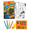 Bendon Publishing Set of 15 Kids Play Packs Bundle ~ Fun Party Favors Coloring Book Crayons, Stickers Plus Door Hanger and Loot Bags (Hot Wheels) view 2