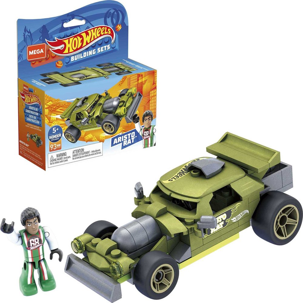 Hot Wheels Mega Construx Aristo Rat Construction Set, Building Toys for Kids