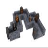 Warlock Tiles: Expansion  1 in. Dungeon Straight Walls view 3