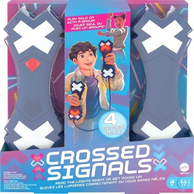 Mattel Crossed Signals Electronic Game with Pair of Talking Light Wands, Play Solo or with Up to 4 Players 8 Years & Older