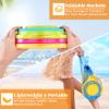 JOYIN 3 Packs Foldable Pail Bucket with Shovels & Mesh Bag, Collapsible Buckets Multi Purpose for Beach, Camping Gear, Beach Party, Fishing, and Fun Summer Activities (Yellow/Blue/Green) view 4