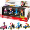 Hot Wheels Mario Kart Vehicle 4-Pack, Set of 4 Fan-Favorite Characters Includes 1 Exclusive Model, Collectible Gift for Kids & Fans Ages 3 Years Old & Up view 1