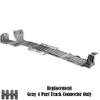 Hot Wheels Replacement Gray 4 Part Track Connector for FTH77 - HO Scale 1:64 Track Builder System Race Crate view 2