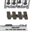 Hot Wheels Replacement Gray 4 Part Track Connector for FTH77 - HO Scale 1:64 Track Builder System Race Crate view 3